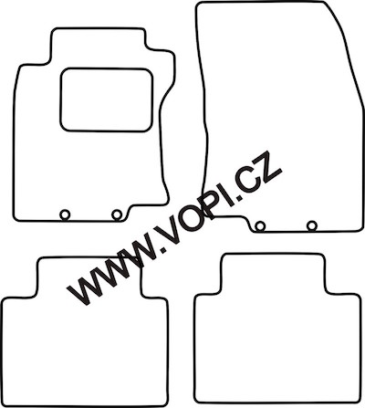 Autokoberce Nissan X-trail 07/2014 - Colorfit Fun (3268)